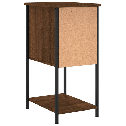 vidaXL Nachttische 2 Stk. Braun Eichen-Optik 32x42x70 cm Holzwerkstoff