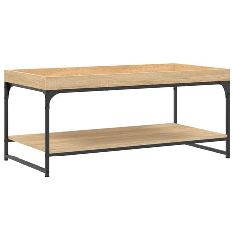 vidaXL Couchtisch Sonoma-Eiche 100x49x45 cm Holzwerkstoff