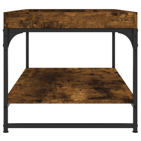 vidaXL Couchtisch Räuchereiche 100x49x45 cm Holzwerkstoff