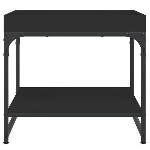 vidaXL Couchtisch Schwarz 49,5x49,5x45 cm Holzwerkstoff