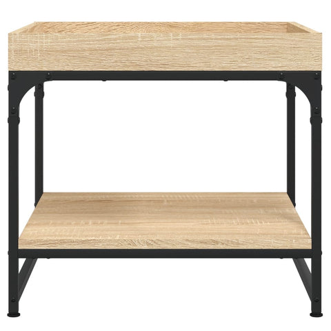 vidaXL Couchtisch Sonoma-Eiche 49,5x49,5x45 cm Holzwerkstoff