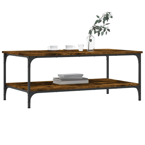 vidaXL Couchtisch Räuchereiche 100x55x40 cm Holzwerkstoff