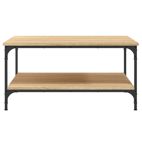 vidaXL Couchtisch Sonoma-Eiche 80x80x40 cm Holzwerkstoff