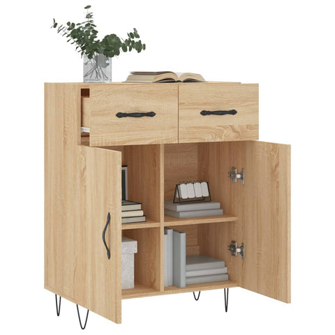 vidaXL Sideboard Sonoma-Eiche 69,5x34x90 cm Holzwerkstoff