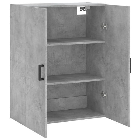 vidaXL Wandschrank Betongrau 69,5x34x90 cm