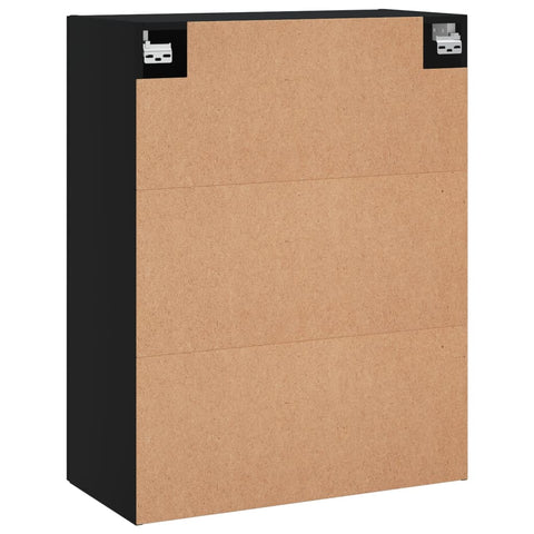 vidaXL Wandschrank Schwarz 69,5x34x90 cm