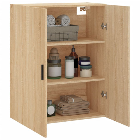 vidaXL Wandschrank Sonoma-Eiche 69,5x34x90 cm