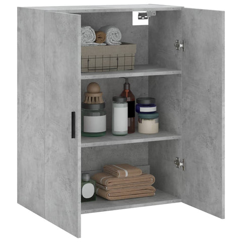 vidaXL Wandschrank Betongrau 69,5x34x90 cm