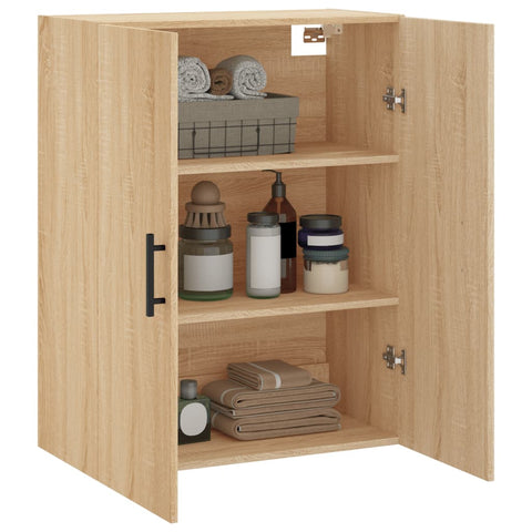 vidaXL Wandschrank Sonoma-Eiche 69,5x34x90 cm