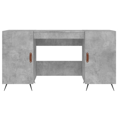 vidaXL Schreibtisch Betongrau 140x50x75 cm Holzwerkstoff