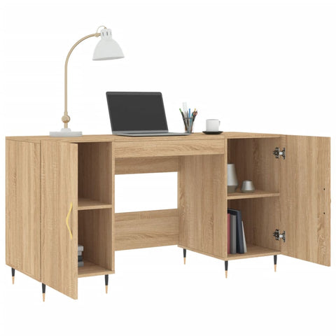 vidaXL Schreibtisch Sonoma-Eiche 140x50x75 cm Holzwerkstoff