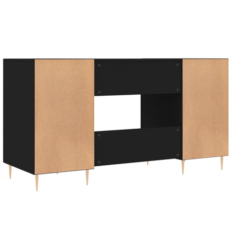 vidaXL Schreibtisch Schwarz 140x50x75 cm Holzwerkstoff