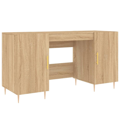 vidaXL Schreibtisch Sonoma-Eiche 140x50x75 cm Holzwerkstoff