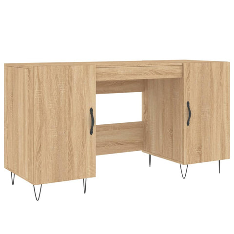 vidaXL Schreibtisch Sonoma-Eiche 140x50x75 cm Holzwerkstoff