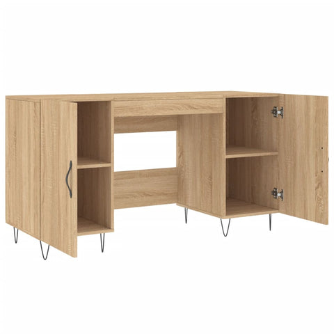 vidaXL Schreibtisch Sonoma-Eiche 140x50x75 cm Holzwerkstoff