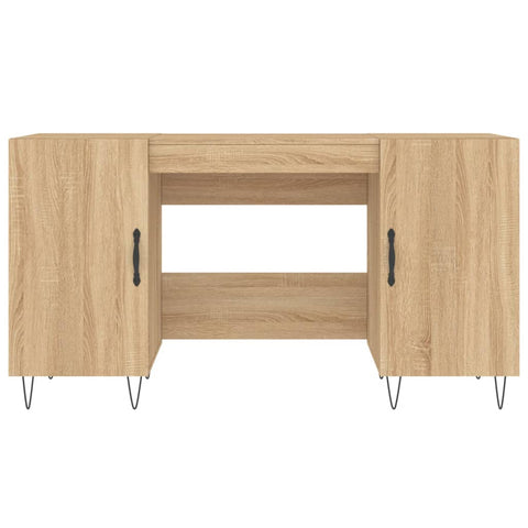 vidaXL Schreibtisch Sonoma-Eiche 140x50x75 cm Holzwerkstoff