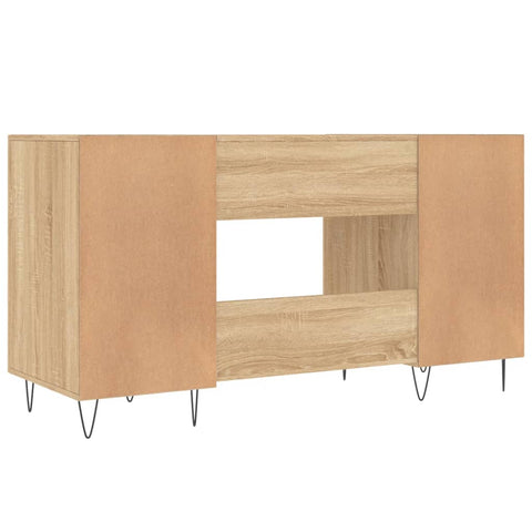 vidaXL Schreibtisch Sonoma-Eiche 140x50x75 cm Holzwerkstoff