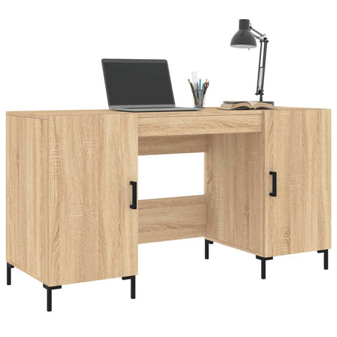 vidaXL Schreibtisch Sonoma-Eiche 140x50x75 cm Holzwerkstoff