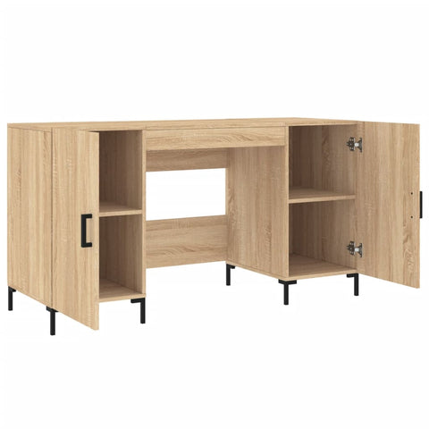 vidaXL Schreibtisch Sonoma-Eiche 140x50x75 cm Holzwerkstoff