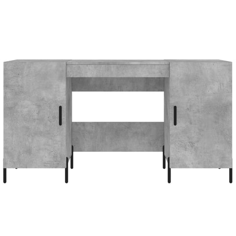 vidaXL Schreibtisch Betongrau 140x50x75 cm Holzwerkstoff