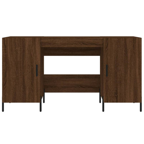 vidaXL Schreibtisch Braun Eichen-Optik 140x50x75 cm Holzwerkstoff