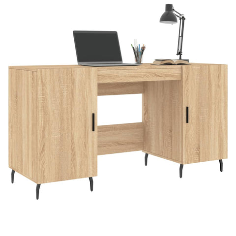 vidaXL Schreibtisch Sonoma-Eiche 140x50x75 cm Holzwerkstoff