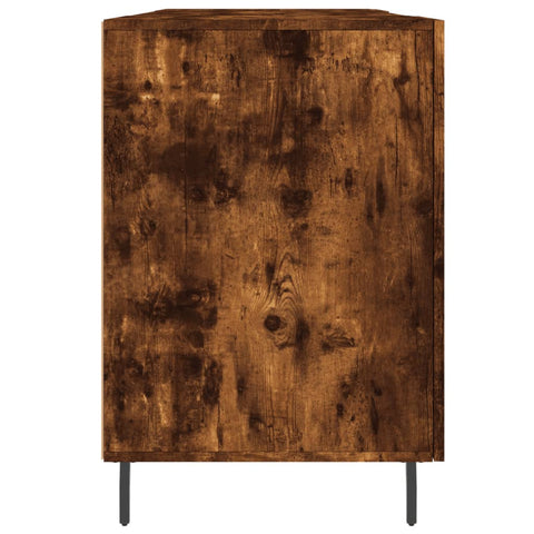 vidaXL Schreibtisch Räuchereiche 140x50x75 cm Holzwerkstoff