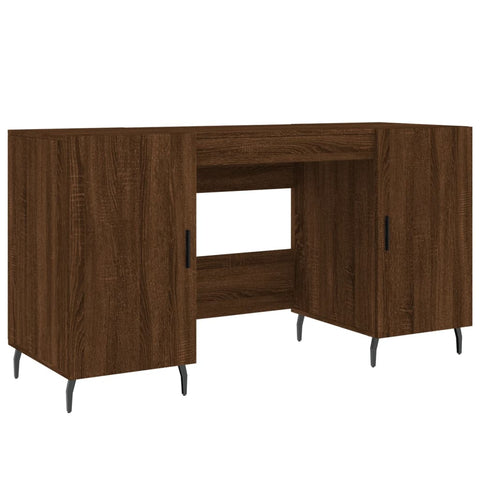 vidaXL Schreibtisch Braun Eichen-Optik 140x50x75 cm Holzwerkstoff