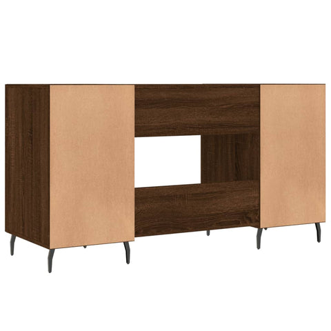 vidaXL Schreibtisch Braun Eichen-Optik 140x50x75 cm Holzwerkstoff