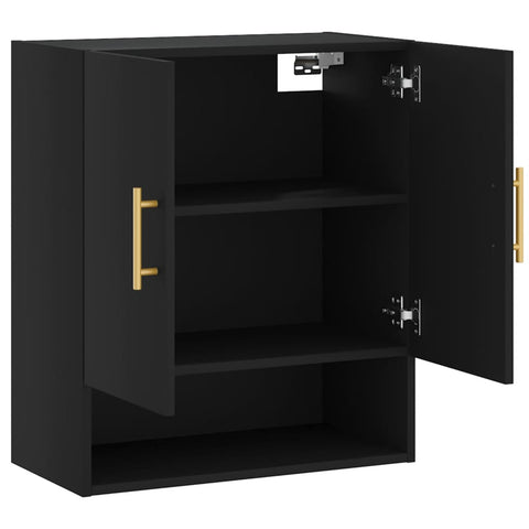 vidaXL Wandschrank Schwarz 60x31x70 cm Holzwerkstoff