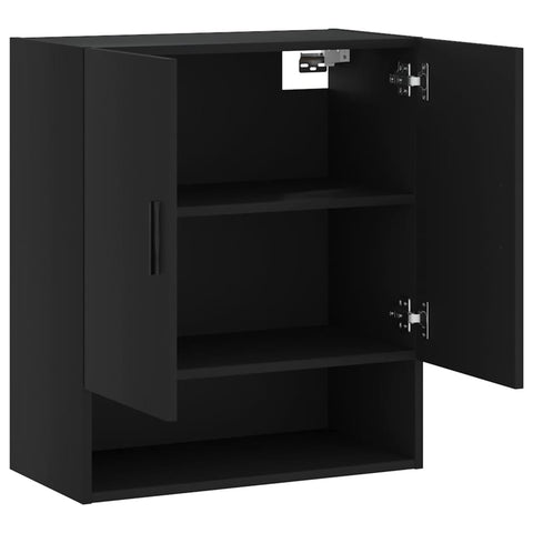 vidaXL Wandschrank Schwarz 60x31x70 cm Holzwerkstoff