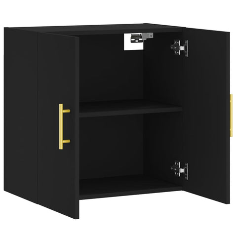 vidaXL Wandschrank Schwarz 60x31x60 cm Holzwerkstoff