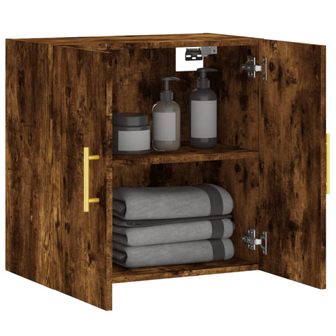 vidaXL Wandschrank Räuchereiche 60x31x60 cm Holzwerkstoff