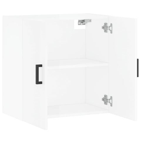 vidaXL Wandschrank Hochglanz-Weiß 60x31x60 cm Holzwerkstoff