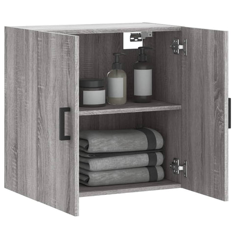 vidaXL Wandschrank Grau Sonoma 60x31x60 cm Holzwerkstoff