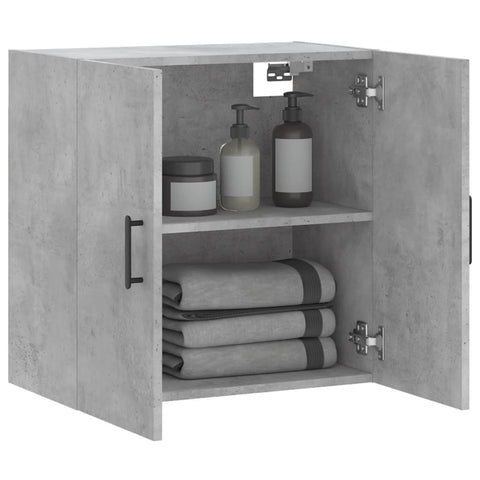 vidaXL Wandschrank Betongrau 60x31x60 cm Holzwerkstoff