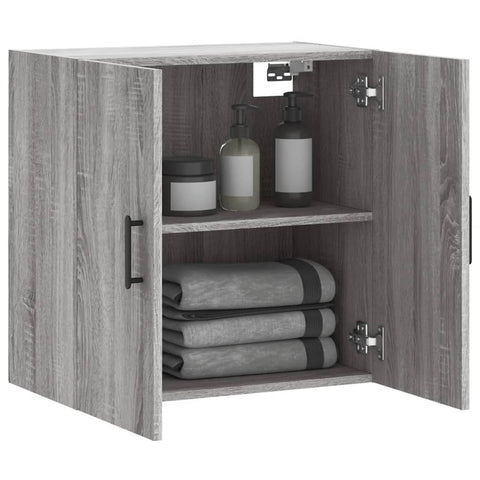 vidaXL Wandschrank Grau Sonoma 60x31x60 cm Holzwerkstoff