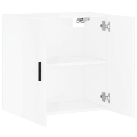 vidaXL Wandschrank Hochglanz-Weiß 60x31x60 cm Holzwerkstoff