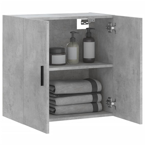 vidaXL Wandschrank Betongrau 60x31x60 cm Holzwerkstoff