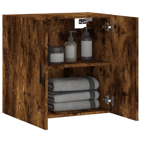 vidaXL Wandschrank Räuchereiche 60x31x60 cm Holzwerkstoff