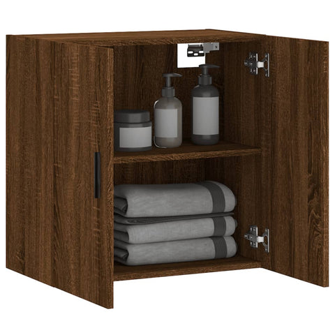 vidaXL Wandschrank Braun Eichen-Optik 60x31x60 cm Holzwerkstoff