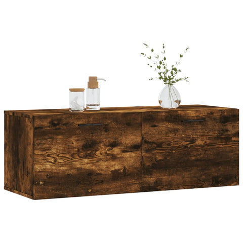 vidaXL Wandschrank Räuchereiche 100x36,5x35 cm Holzwerkstoff