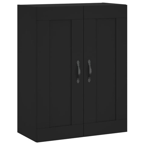 vidaXL Wandschrank Schwarz 69,5x34x90 cm Holzwerkstoff