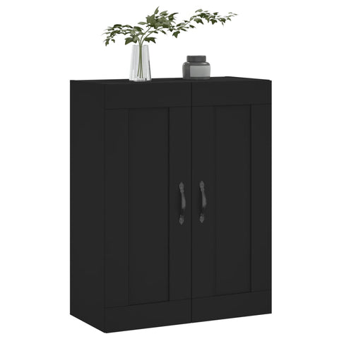 vidaXL Wandschrank Schwarz 69,5x34x90 cm Holzwerkstoff