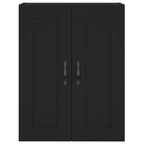 vidaXL Wandschrank Schwarz 69,5x34x90 cm Holzwerkstoff