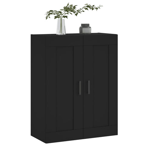 vidaXL Wandschrank Schwarz 69,5x34x90 cm Holzwerkstoff