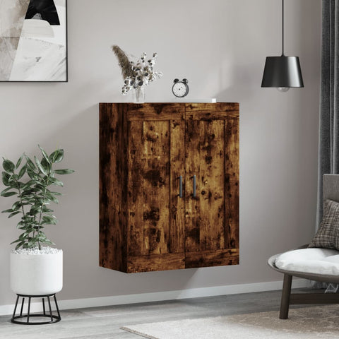 vidaXL Wandschrank Räuchereiche 69,5x34x90 cm Holzwerkstoff