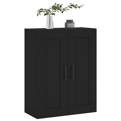 vidaXL Wandschrank Schwarz 69,5x34x90 cm Holzwerkstoff