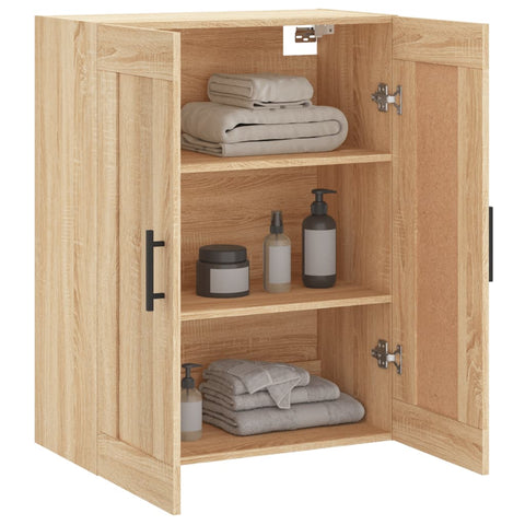 vidaXL Wandschrank Sonoma-Eiche 69,5x34x90 cm Holzwerkstoff