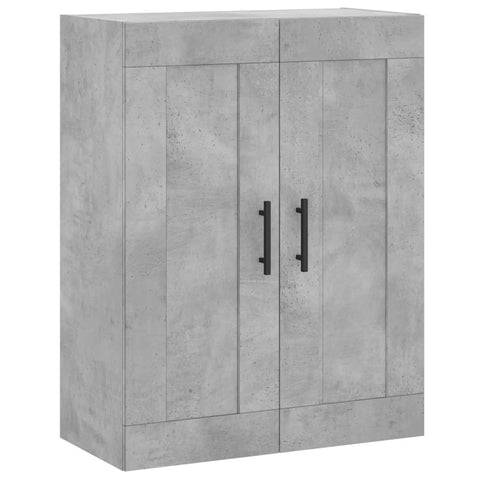 vidaXL Wandschrank Betongrau 69,5x34x90 cm Holzwerkstoff